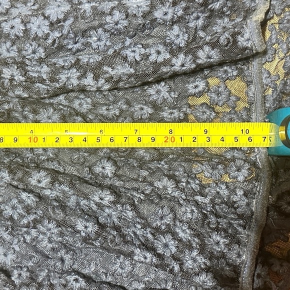 Cottagecore POL Women’s Blue Floral Lace Summer Mini Skort Size small - Picture 6 of 9